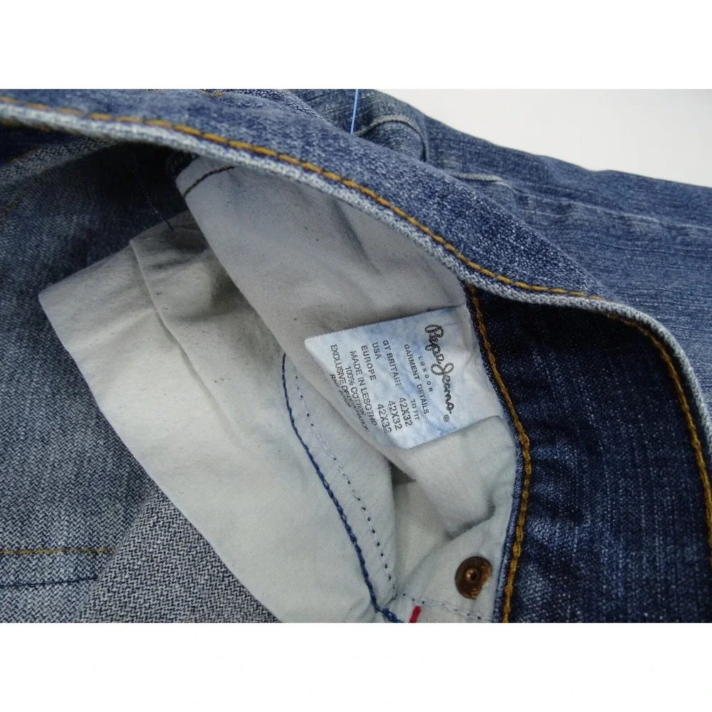 Pepe‎ Jeans London Mens Size 42X32 Baggy Flap Pocket Grunge Wide Leg Y2K Skater